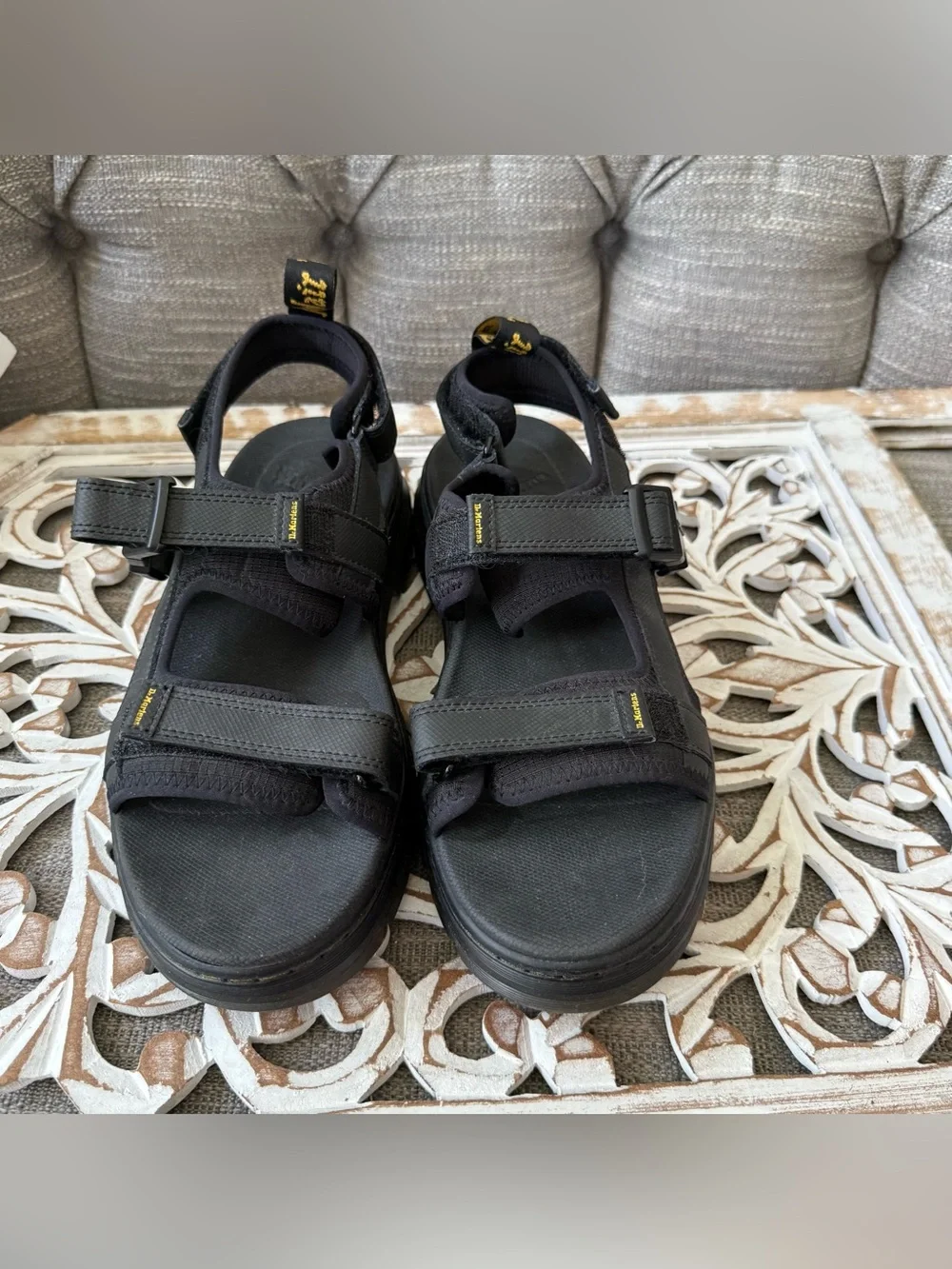 Dr. Martens Forster Black Chunky Strap Sandals Men’s 10 Women’s 11